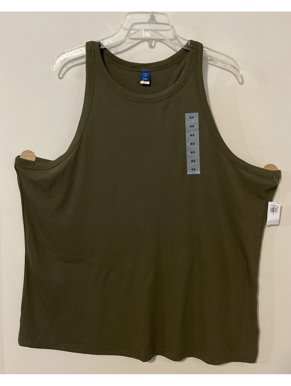 Old Navy Women’s 4x Green Ribbed Sleeveless Go-Dry Tank Top NWT! A5509